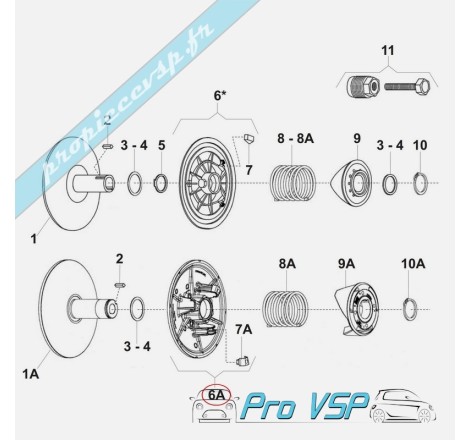 Cloche de variateur moteur