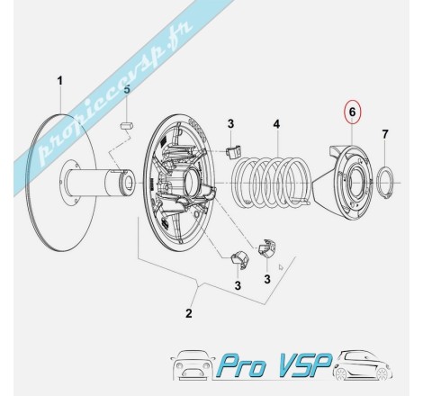 Cloche de variateur moteur