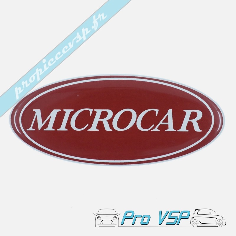 Logo de pare choc avant pour Microcar Virgo 1 2 3