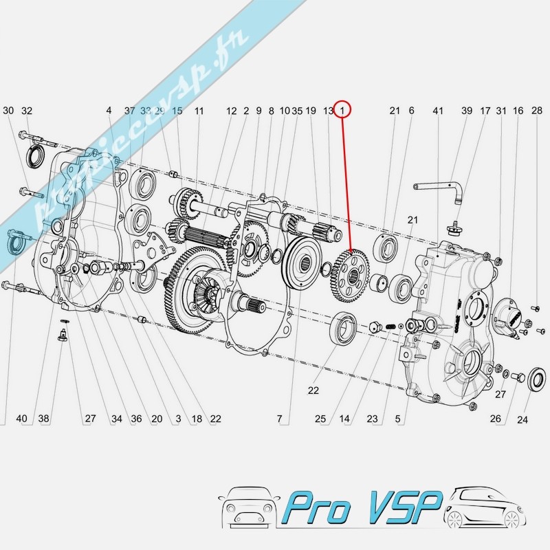 Fixed rear walking pin