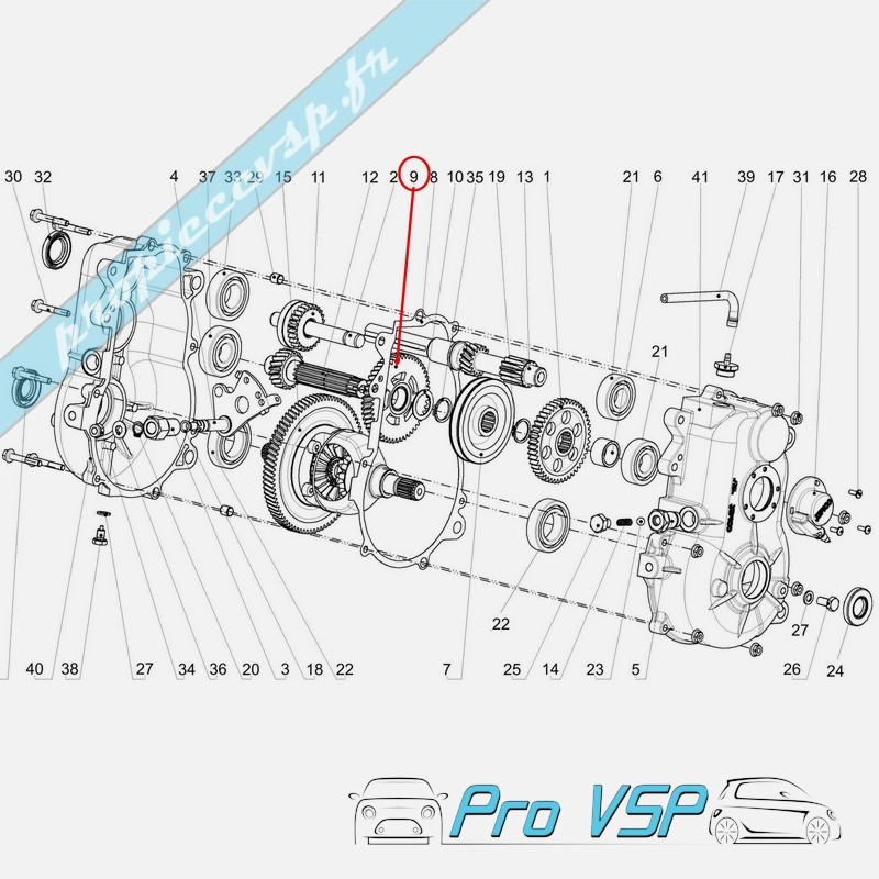 Primul pinion de reducere original