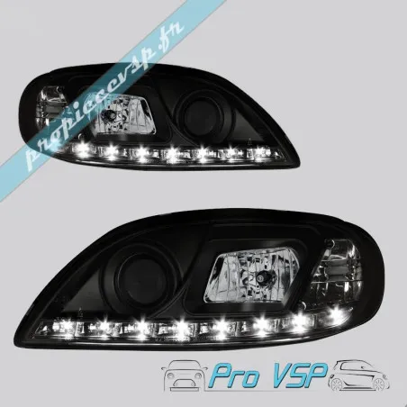 Ajovalot ennen virityspäivän paholaisia silmät musta Microcar Virgo 3 , Ligier Xtoo 1 , 2, max, Jdm Albizia , Abaca , Bellier Di