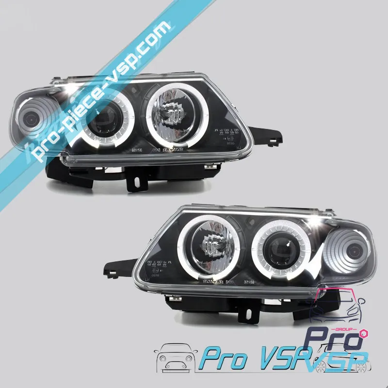 Phares avant Tuning angeleyes noir Bellier Divane