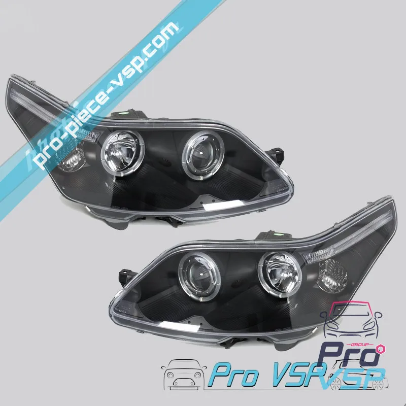 Phares avant Tuning angeleyes noir adaptable pour Jdm Aloes