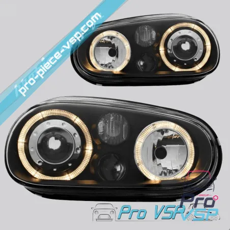 Faruri înainte de tuning Angeleyes negru adaptabil pentru Italcar T2 , T3