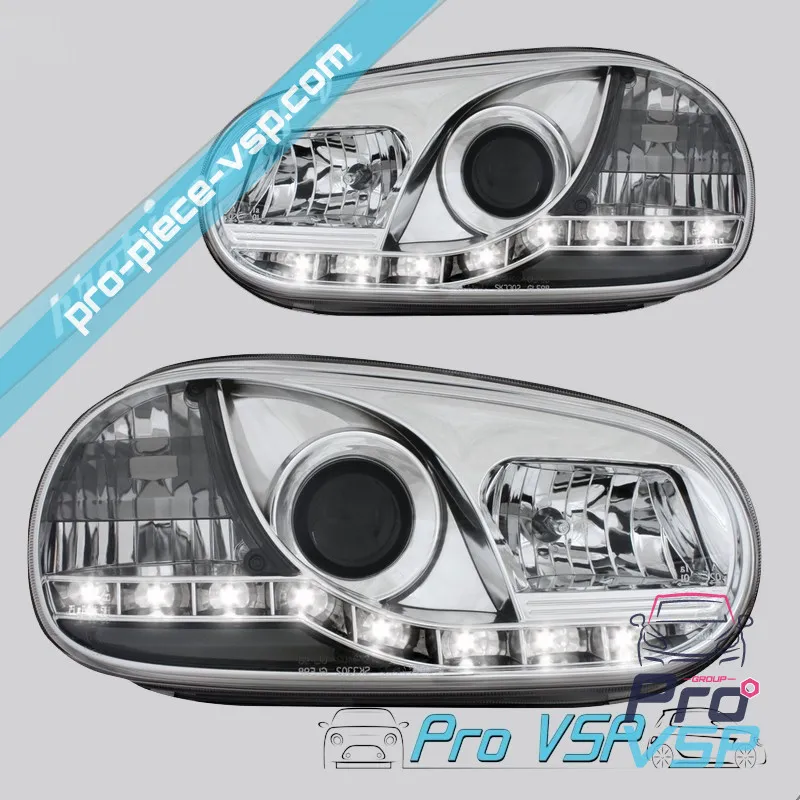 Headlights before Tuning Devil Eyes Chrome Adaptable for Italcar T2 , T3
