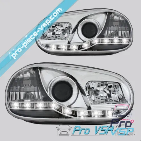 Headlights before Tuning Devil Eyes Chrome Adaptable for Italcar T2 , T3