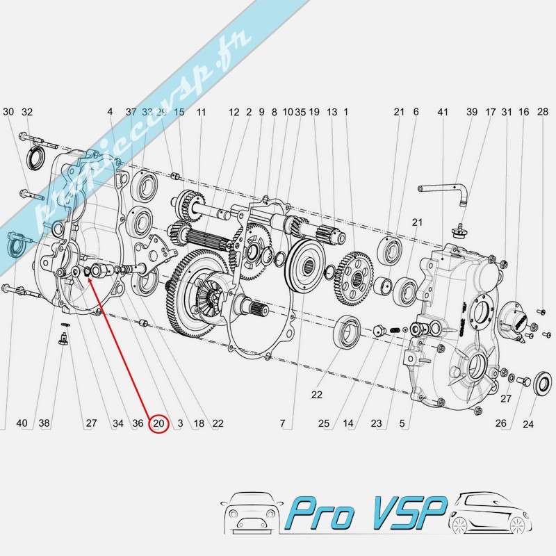 Circlip de selector