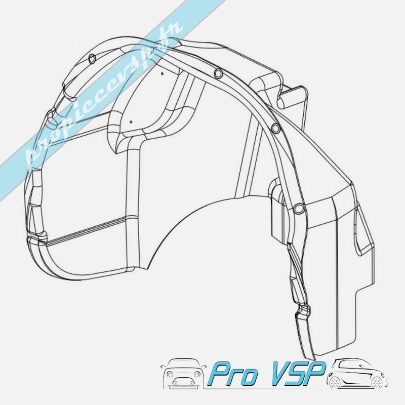 Right rear wheel transition