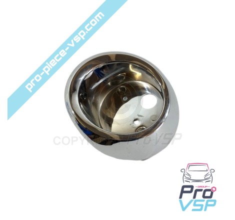 Chrome rear light hubcap straight