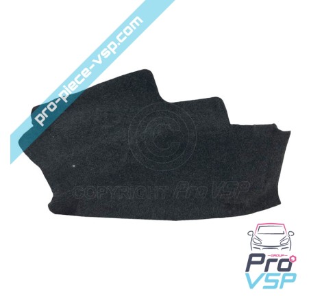 Right rear wheel pass carpet