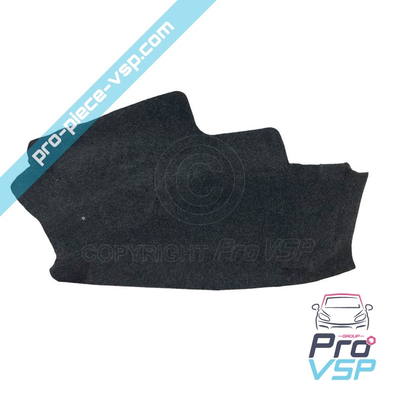 Right rear wheel pass carpet