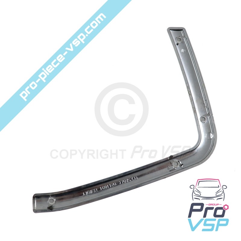 Chrome right bumper front