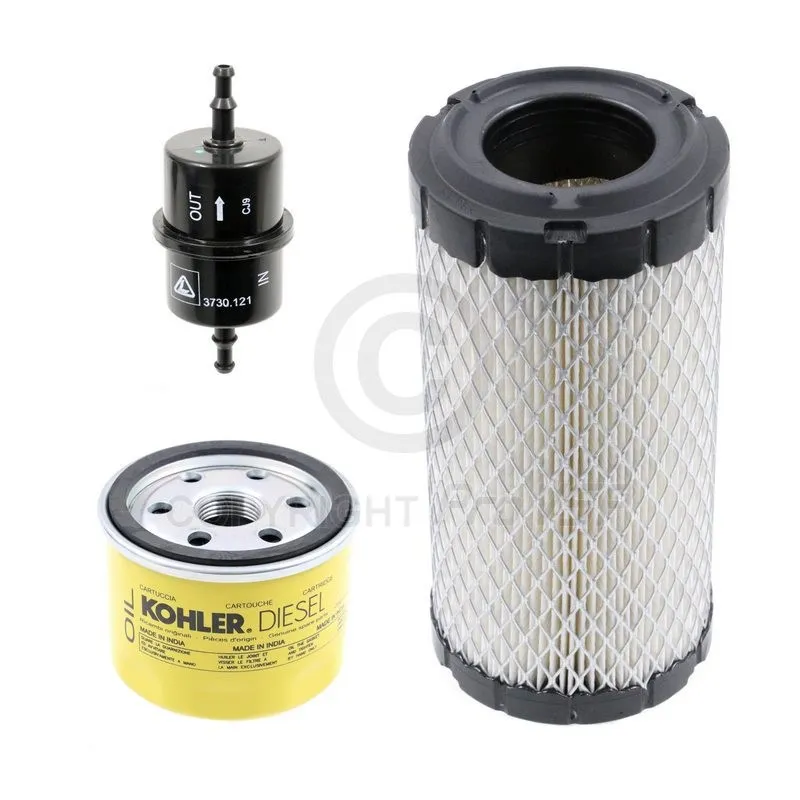 Kit 3 filtres origine pour moteur Lombardini Focs Progress