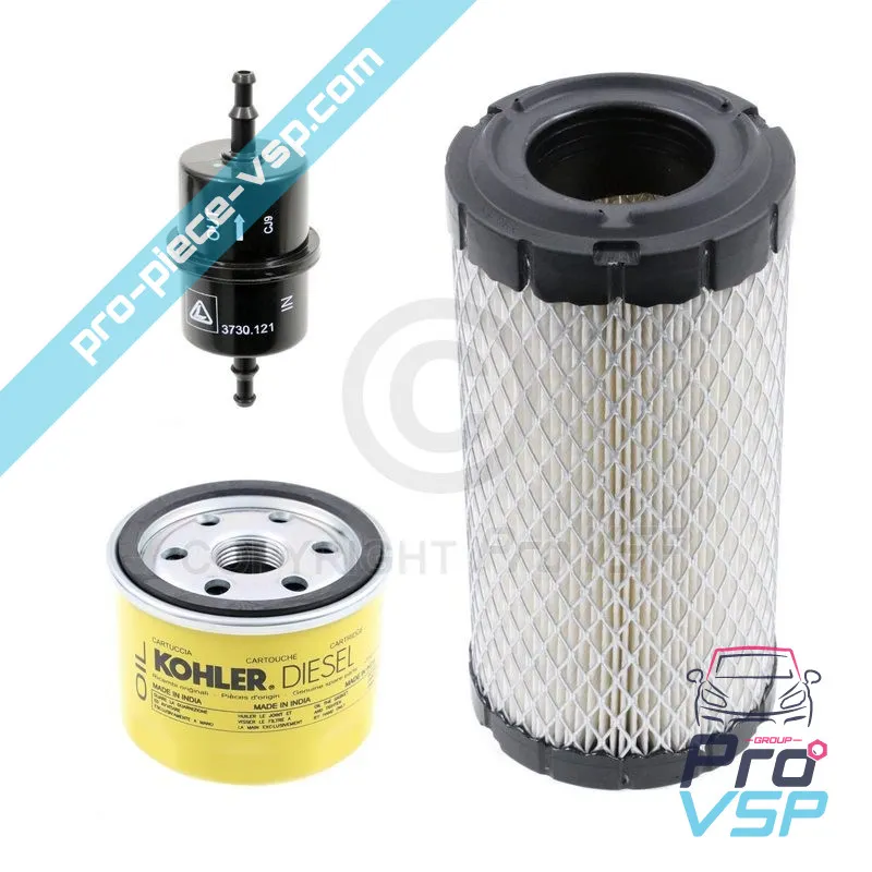 Kit 3 Filtri origine per il motore Lombardini Focs Progress