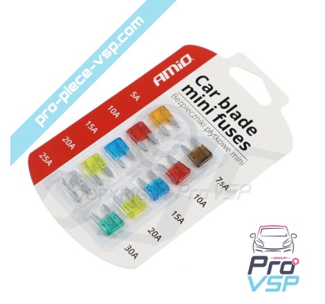 10 mini fuses Blister