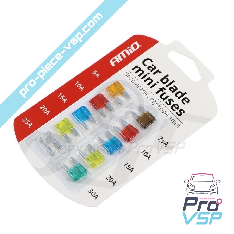 10 mini fuses Blister