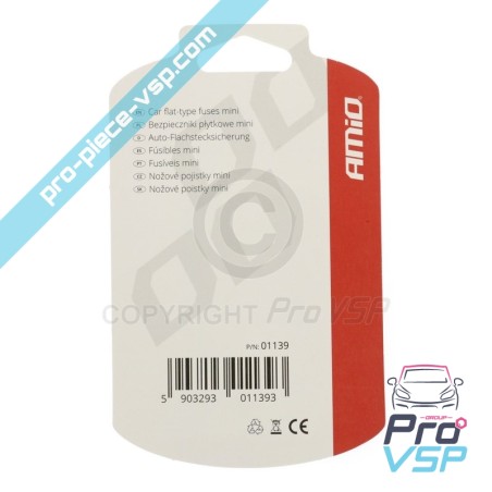 Blister 10 mini fuses