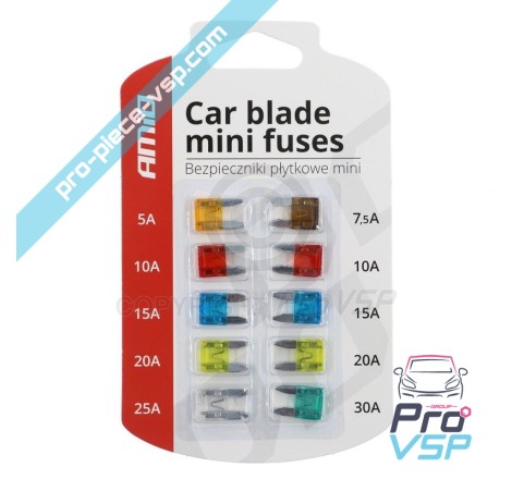 10 mini fuses Blister