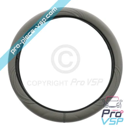 Gray steering wheel cover