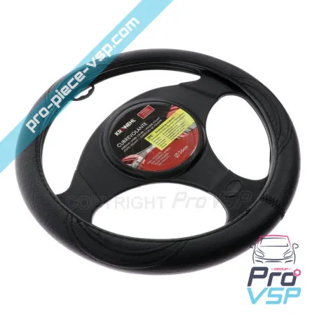 Black steering wheel cover