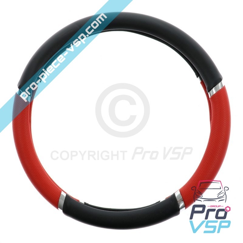 Tampa de volante preto vermelho