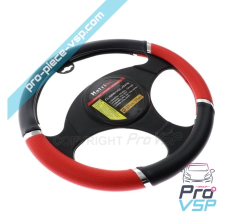Tampa de volante preto vermelho