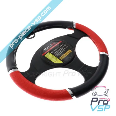 Tampa de volante preto vermelho