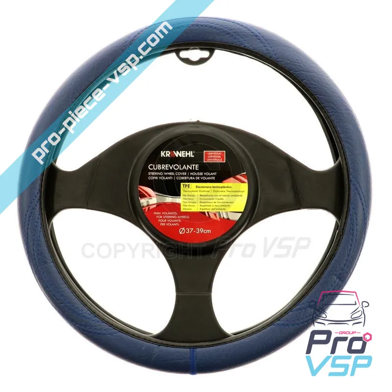 Blue steering wheel cover 37/39cm