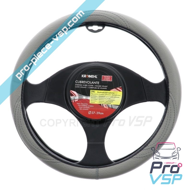 Grey steering wheel cover 37-39cm car without permit