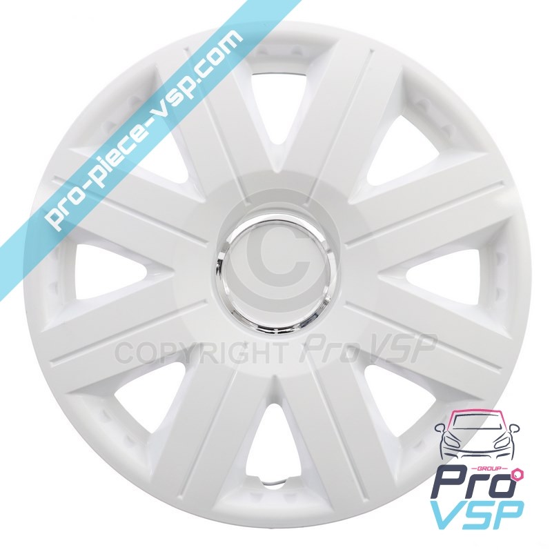 Hubcaps brancos de 13 polegadas