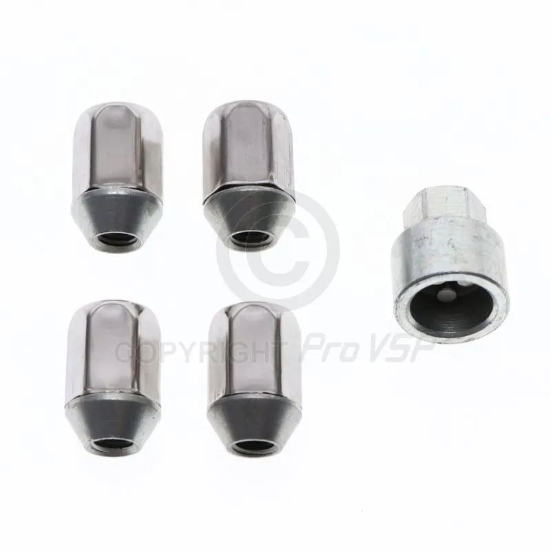 Set of 4 anti-theft nuts