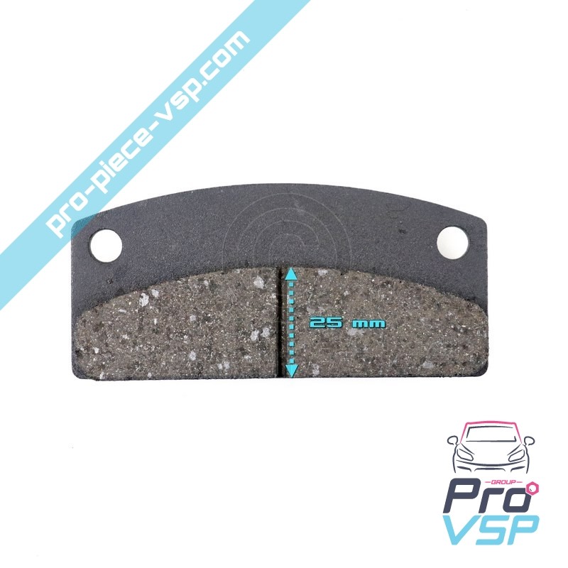 Front brake pads - Height 25 mm