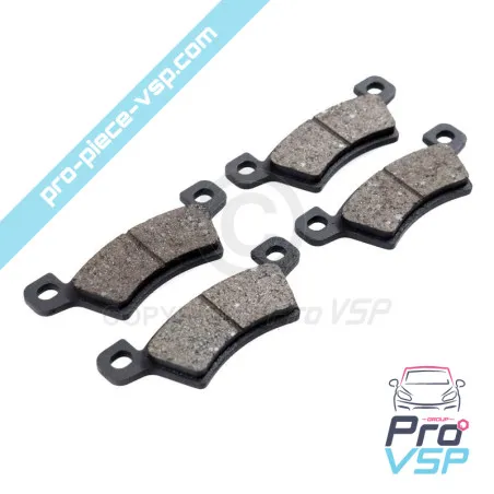 Pastilhas de freio traseiras adaptáveis para Microcar MC1 MC2