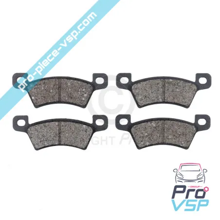 Rear brake pads adaptable for Microcar MC1 MC2