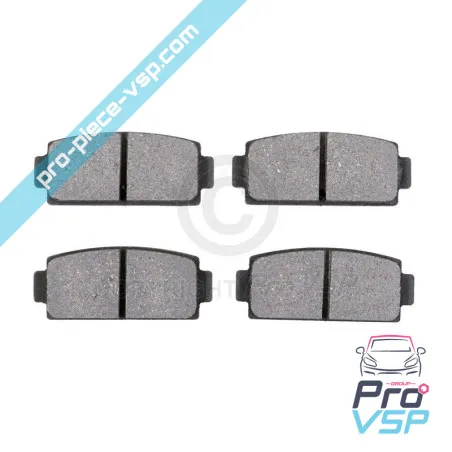 Rear brake pads adaptable for Ligier Microcar Dué