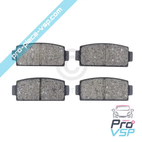 Rear brake pads adaptable for Ligier Microcar Dué