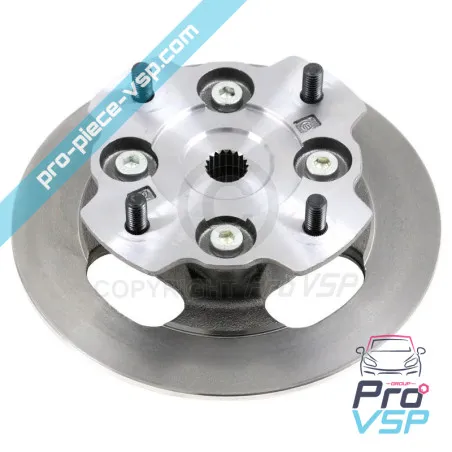 Complete front brake disc for Microcar mc1 mc2 jdm albizia abaca aloes 1st assembly