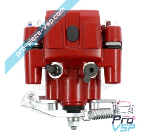 Red right brake caliper