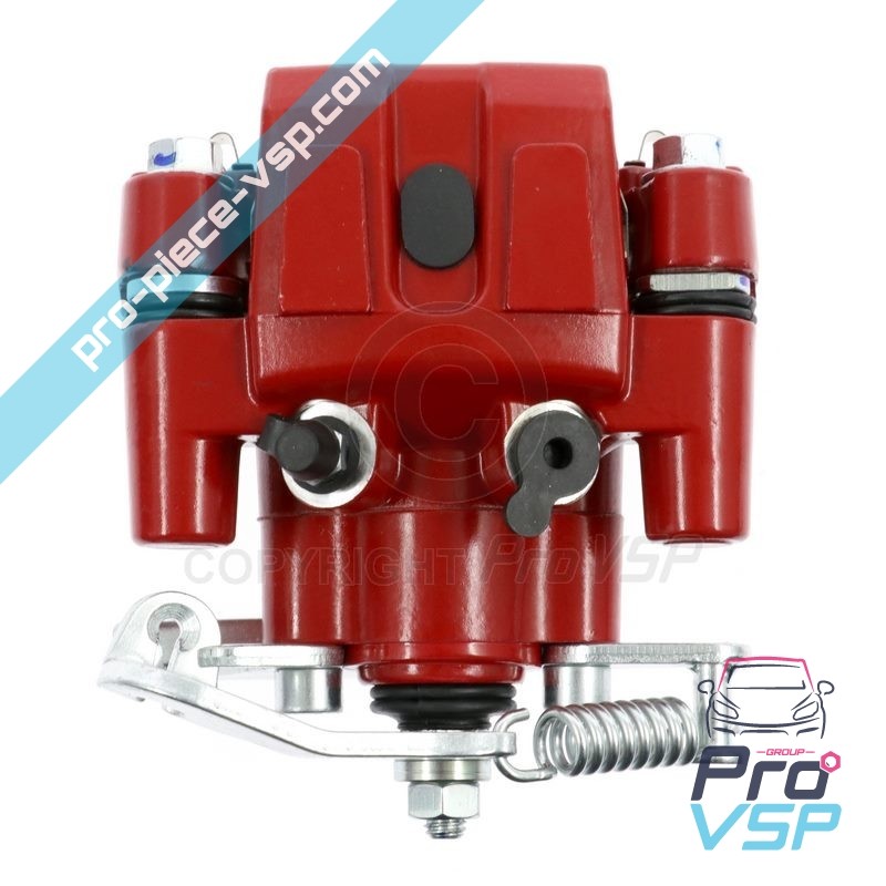 Red right brake caliper