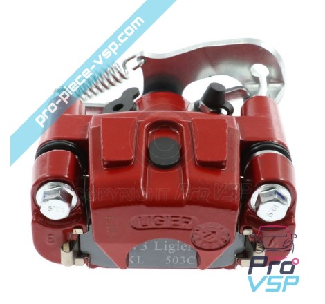 Red right brake caliper