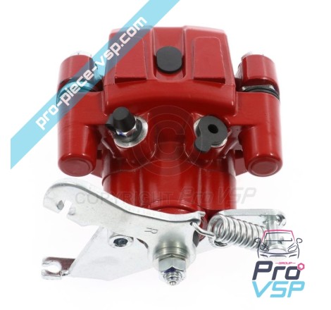 Red right brake caliper
