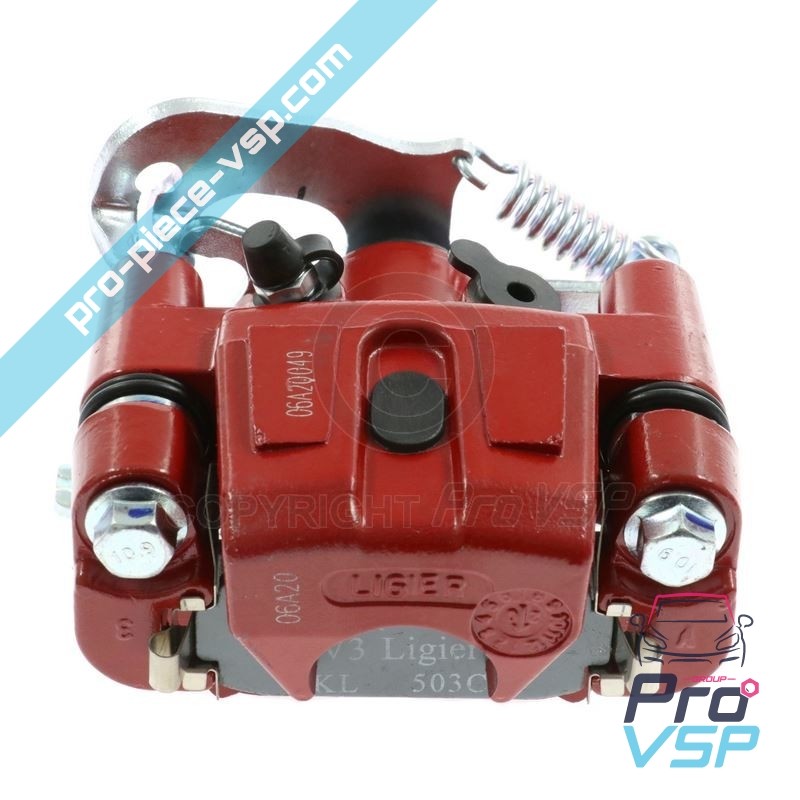 Red Left Rear Brake Clear