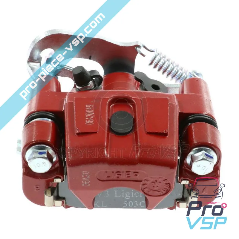 Red Left Rear Brake Clear