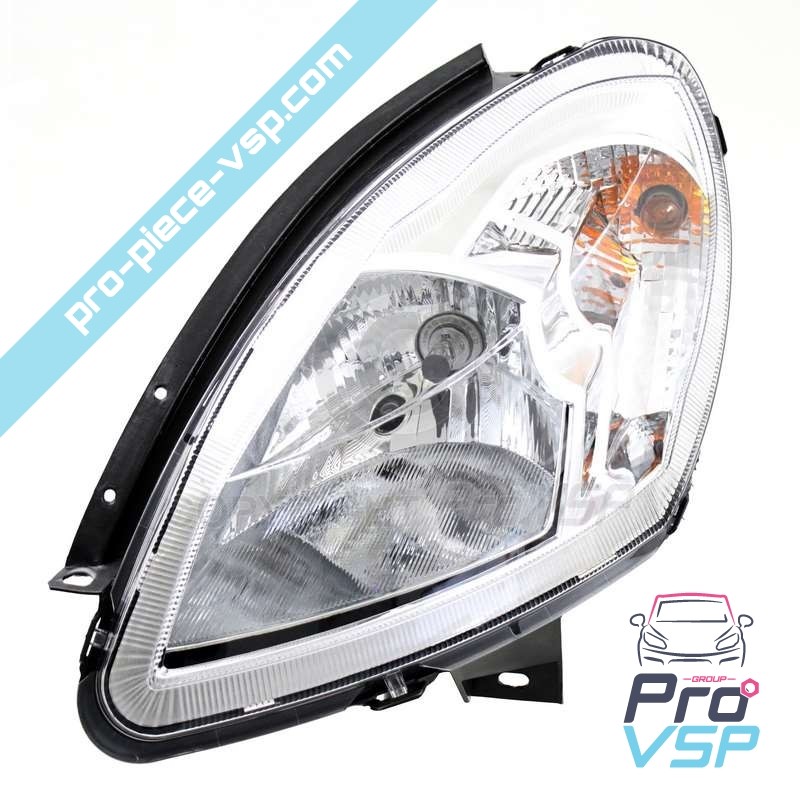 Left headlight (chrome bottom)