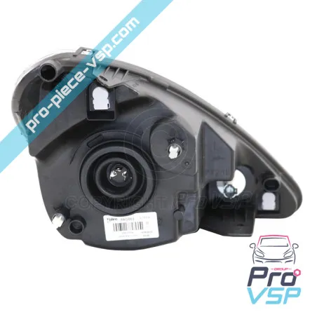 Left headlight (chrome bottom) for Aixam