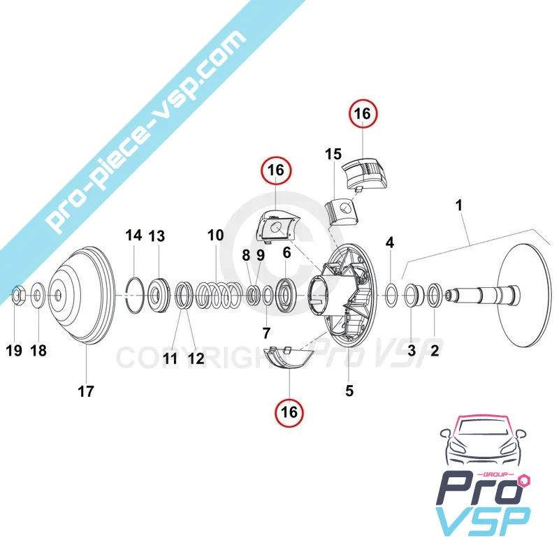 Porte masse origine pour variateur moteur à partir de 2008