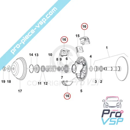 Porte masse origine pour variateur moteur à partir de 2008