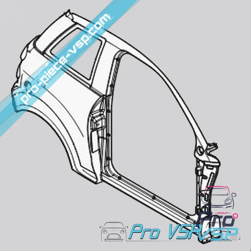 Latéral droit pour microcar m8