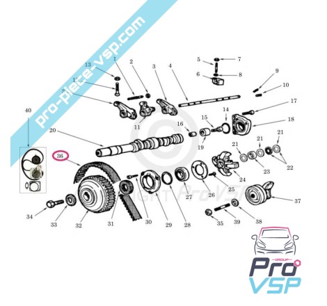 Timing belt 108 teeth